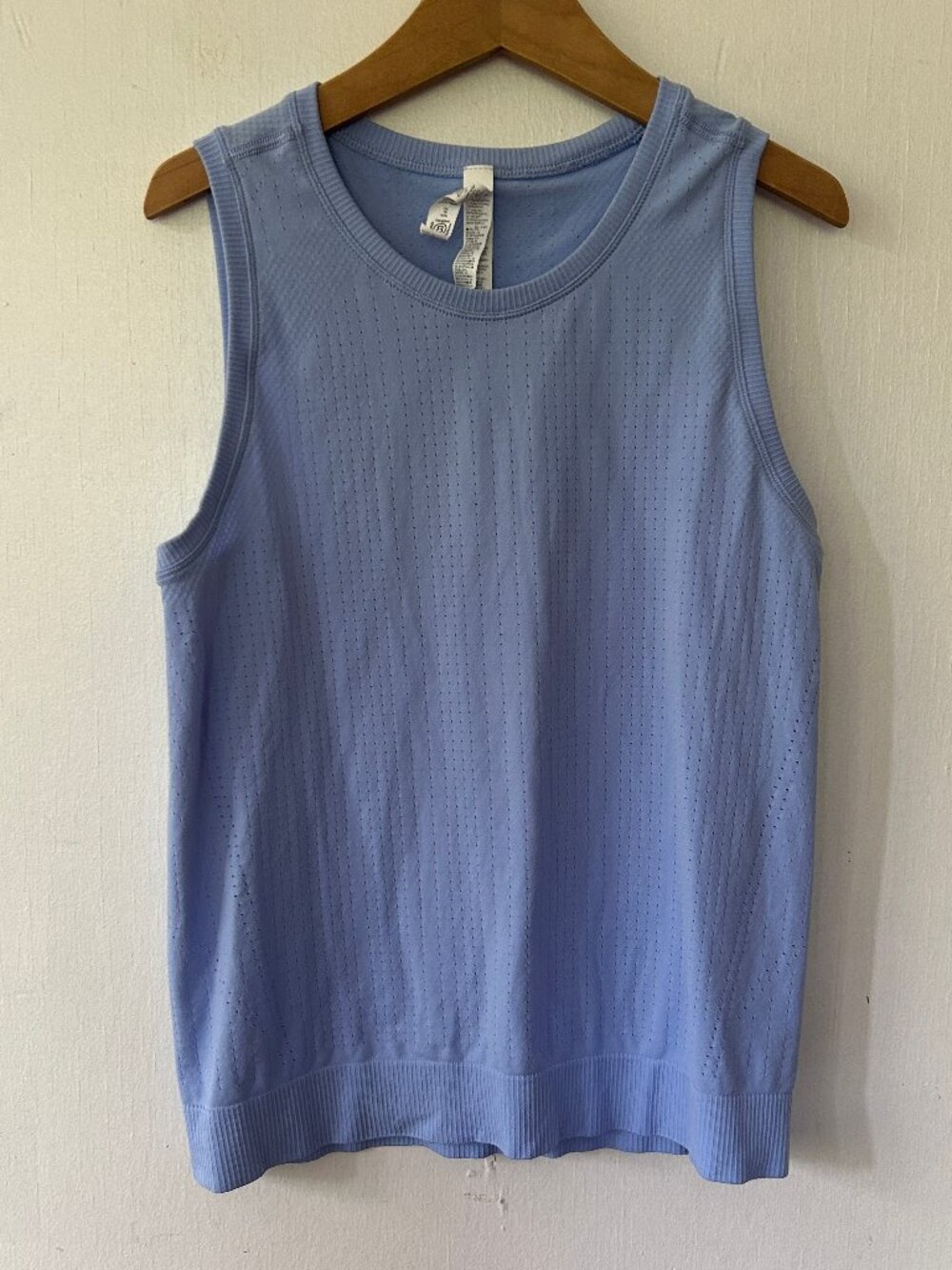 Athleta Perforated Tank Top Womens XS Blue Singlet Breathable Athletic